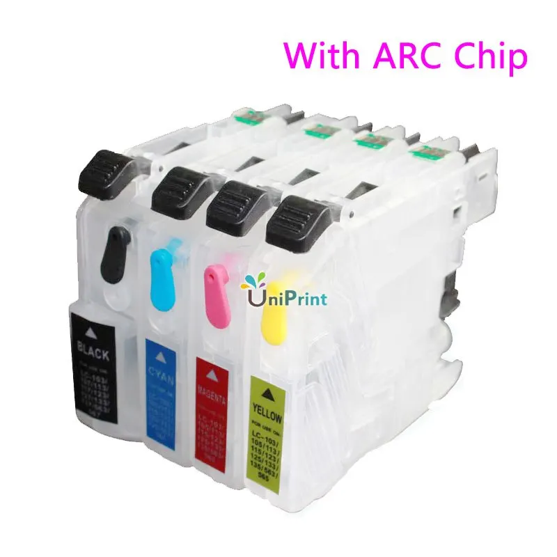 4 шт. LC20E BK C M Y перезаправляемый картридж совместимый с MFC-J5920DW MFC-J985DW MFC-J985DWXL принтер