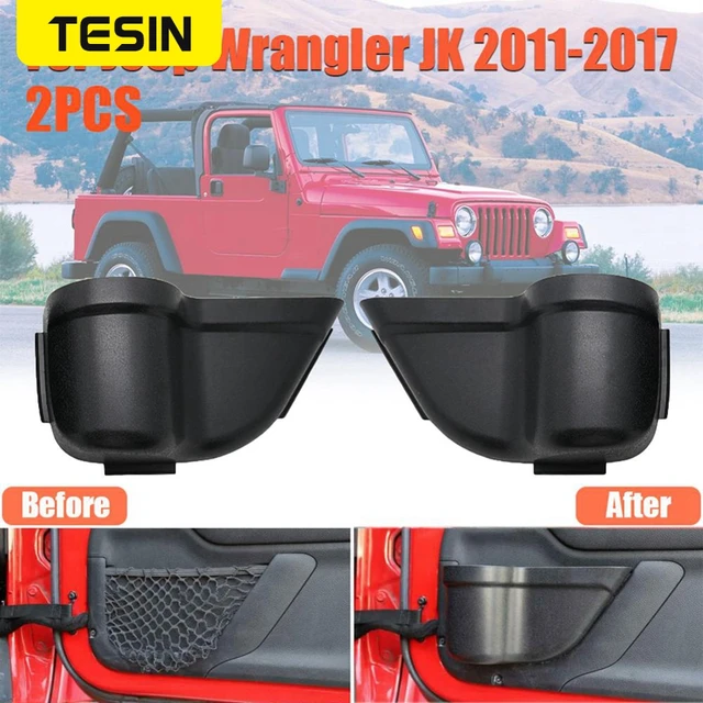 Auto tür Haltegriff Ablage Passagier Seite Organizer Lagerung Box Griff Für  2011-2018 Jeep Wrangler JK Innen zubehör - AliExpress