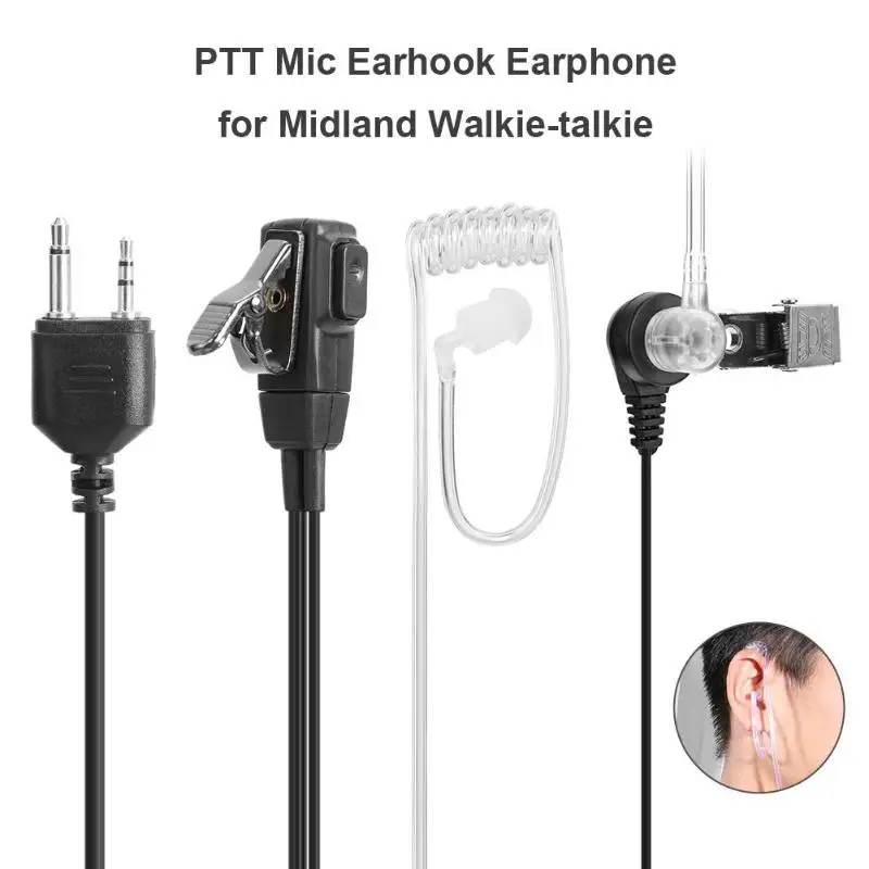 Горячая продажа 2 Pin Hands Free охранная Гарнитура ухо висячие в течение длительного