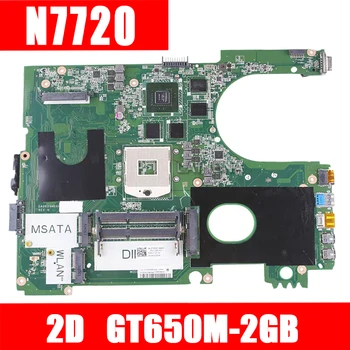 

17R N7720 For DELL 5720 7720 motherboard CN-072P0M 072P0M motherboard DA0R09MB6H1 DA0R09MB6H3 2D GT650M 2 GB trabalho 100%