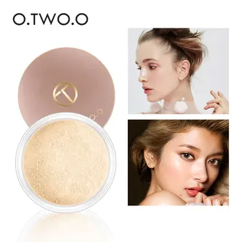 

O.TWO.O Smooth Matte Loose Powder Makeup Waterproof Transparent Finishing Powder For Face Finish Setting With Cosmetic Puff