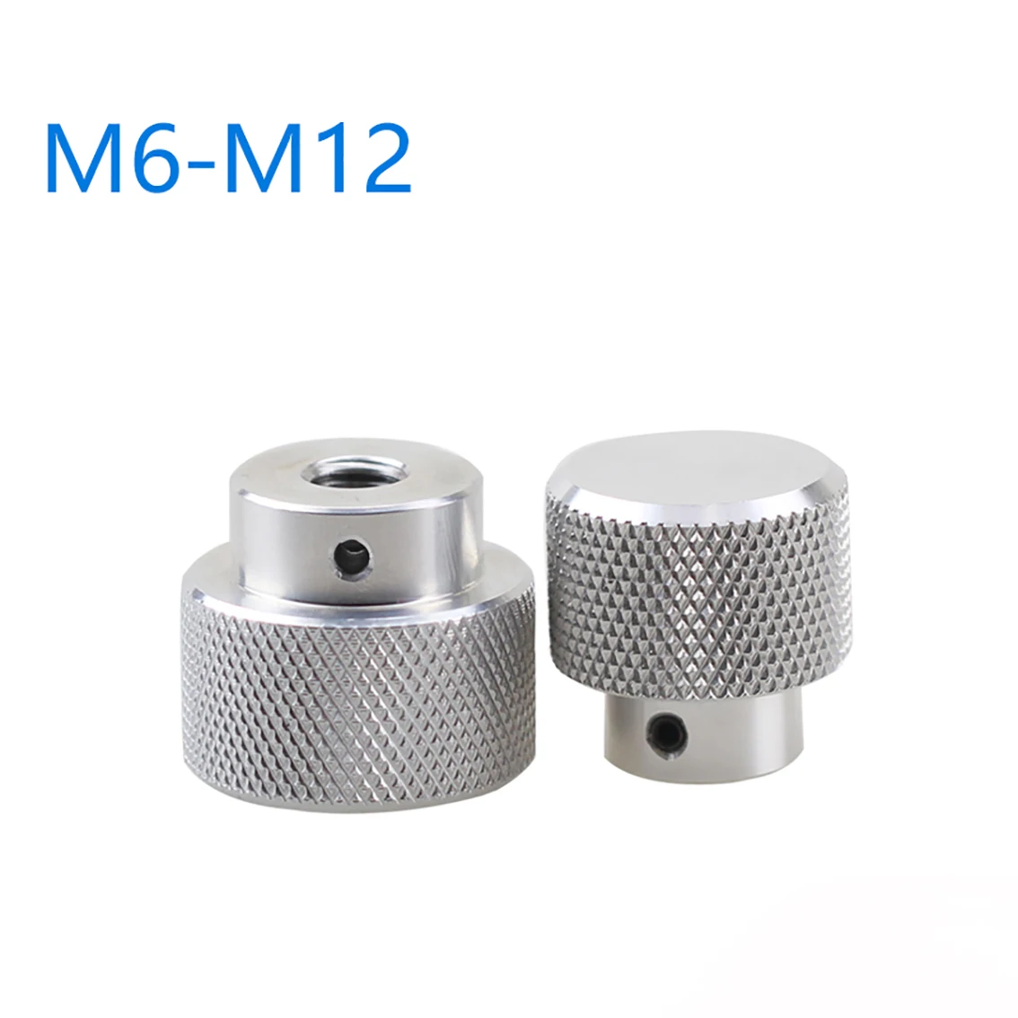 M6/8/10/12 Aluminium Blind Hole Knurled Thumb Nuts With Side Hand Grip Knobs Nut