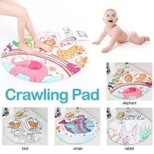 Мультяшный коврик для ползания новорожденных детей, Круглый игровой коврик, детское одеяло для ползания, напольный ковер, игровой коврик, игрушки