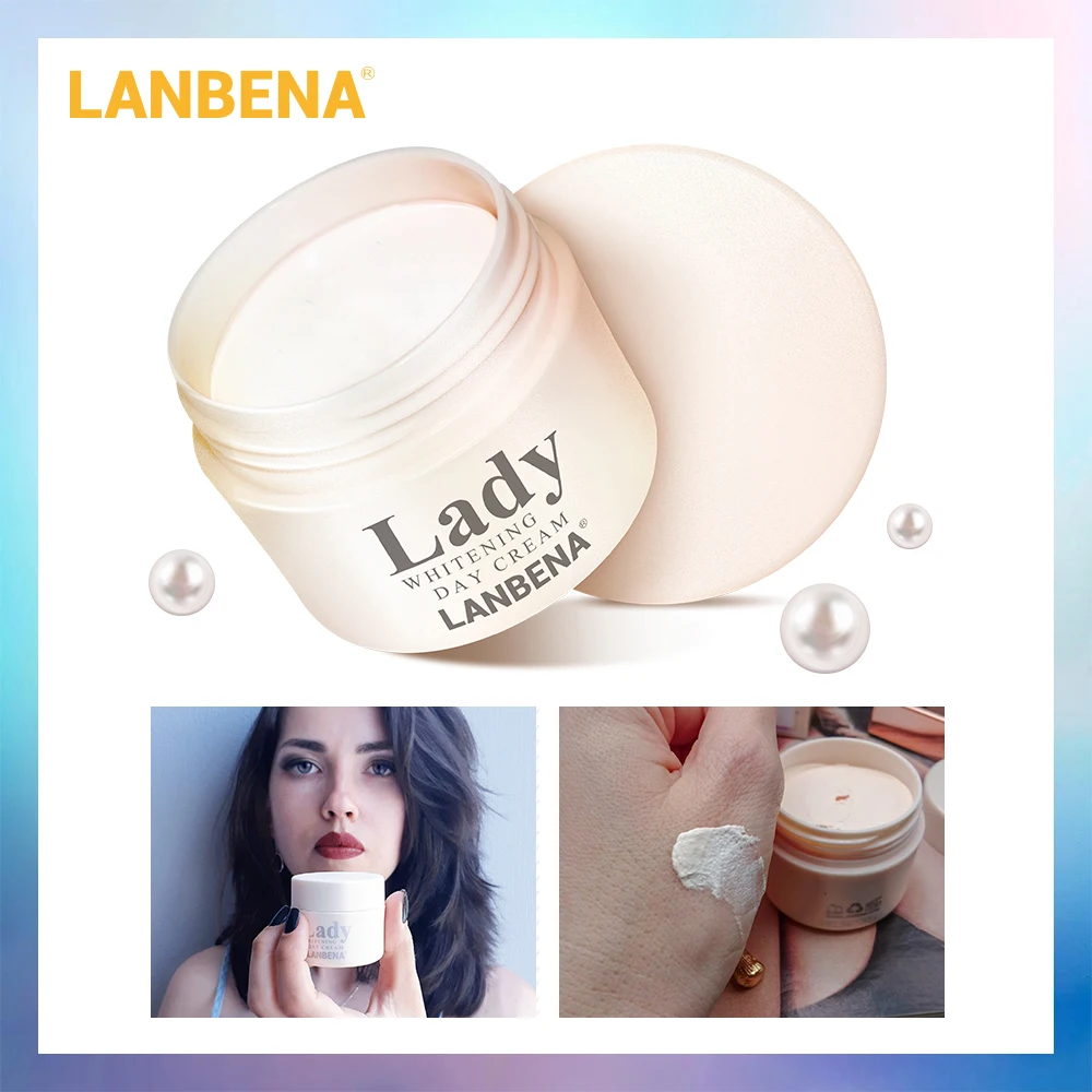 

LANBENA Whitening Face Cream Moisturizing Nourishing Hydrolyzed Pearl Anti Wrinkle Anti Aging Sunscreen Smoothing Skin Care 35g