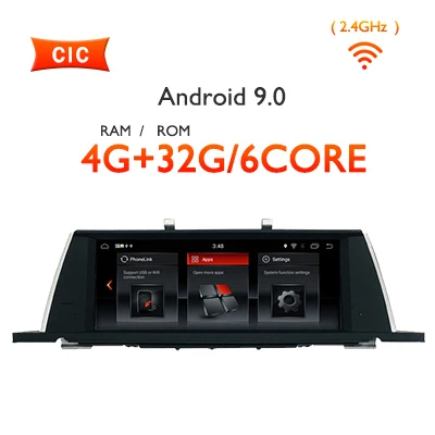 Android 9.0/7.1 IPS 4G 64G Car Multimedia Radio for BMW 5 F07 GT 2010 2011 2012 CIC NBT GLONASS GPS Navigation no DVD Player - Цвет: 4G 32G 9.0 CIC