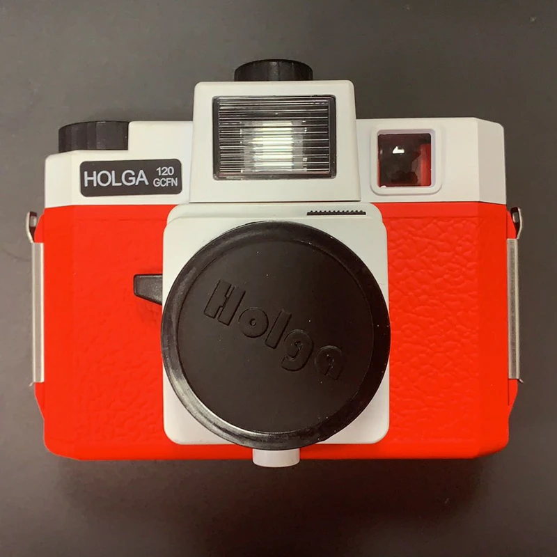 Holga 120 GCFN Белый/Красный средний формат пленки Камера Стекло объектив ЛОМО