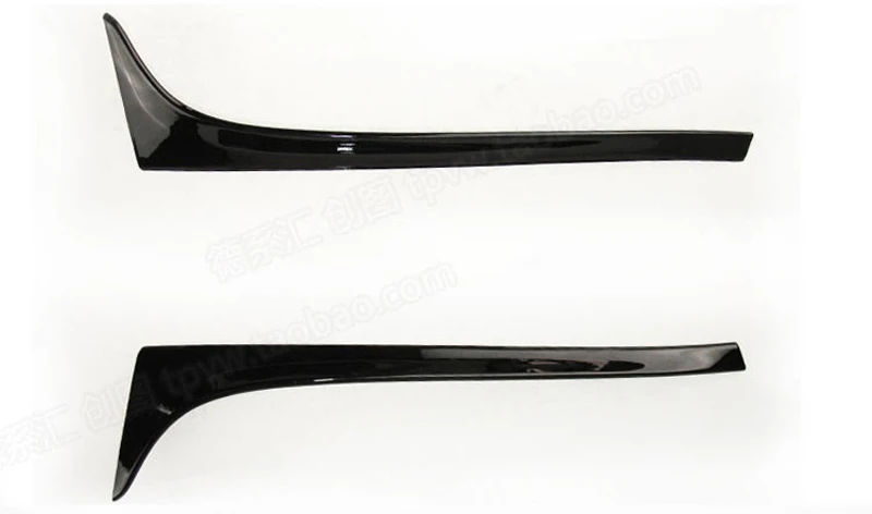 ABS глянцевый черный Задний козырек окна боковой спойлер Winglet для Volkswagen Polo Стандартный 2011- не для GTI R автостайлинг