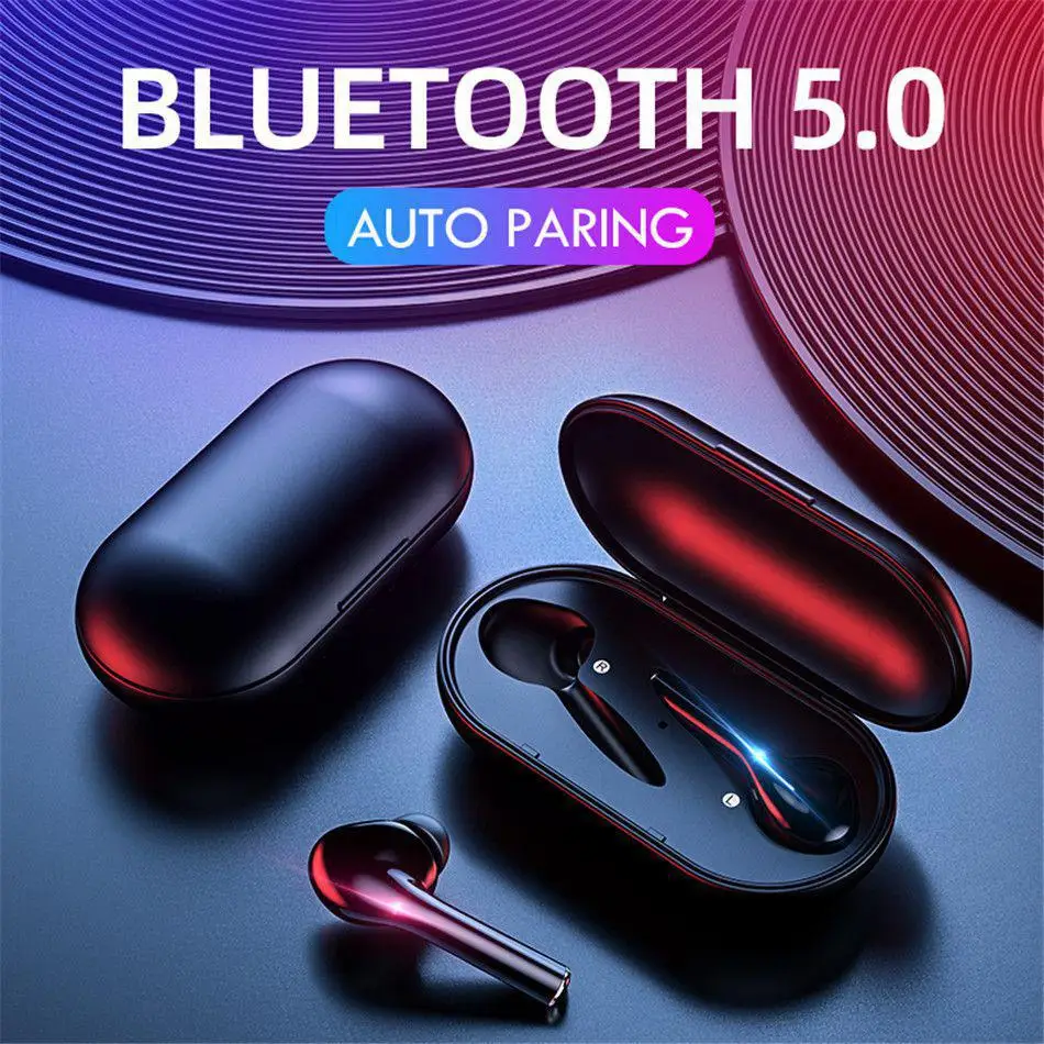 TWS Bluetooth 5,0 наушники IPX5 Водонепроницаемый беспроводной бас гарнитура бег спортивные наушники с Bluetooth для всех телефонов с микрофоном
