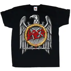 Slayer Серебряный Орел трэш метал рок Поверхностная Camiseta para Hombre Футболка Летний стиль мужская футболка Топ тройник