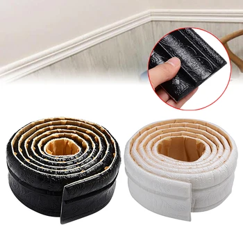 

2.3M 3 Colors Adheresive Waist Line Sticker 3D Printed Wallpapers Home Wall Waterproof Edge Wallpaper Borders Room Decor