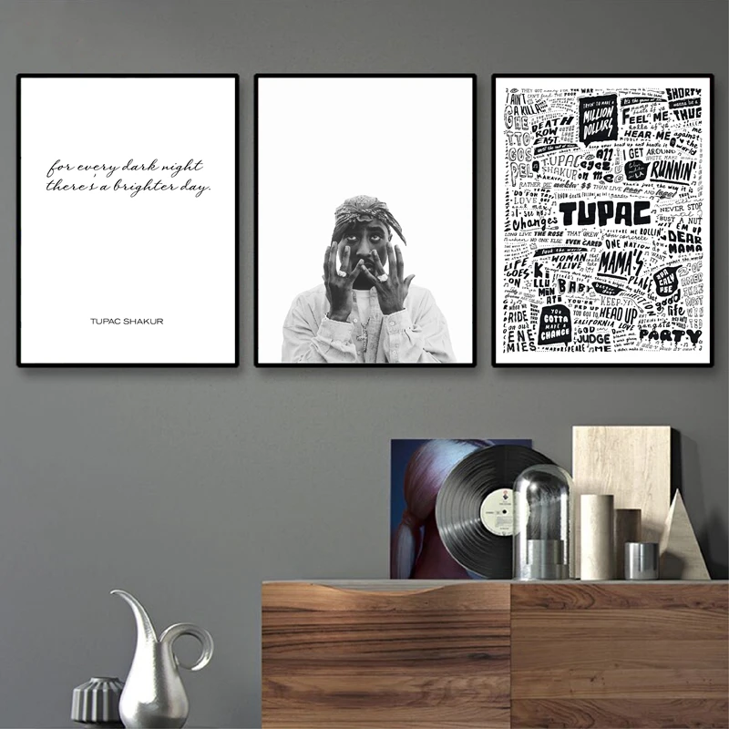 Tupac poster music wall art decor