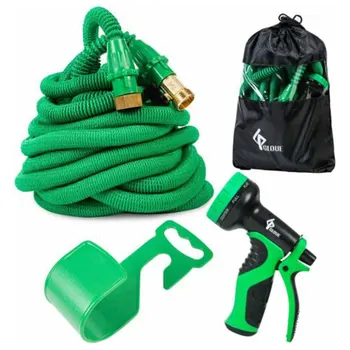 

NEW Style High Pressure Car Washer Gun Spray Garden Hose Foam Pot Expandable 25-100 FT Cleaning Water Gun Fixable Damage