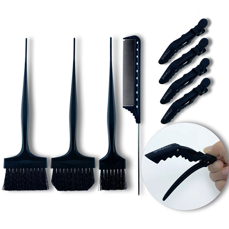 

Hair Salon Clips，Professional Hair Colorist Kit，Hair Section Clips Grip Tool Accessories，hair dye brush set