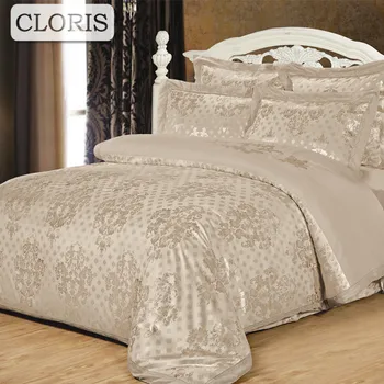 

CLORIS HotSell Bedclothes Fashion Jacquard Duvet Cover Bedding Kit Super King Size Quilt Cover Set Bedroom Bedding Home Textiles