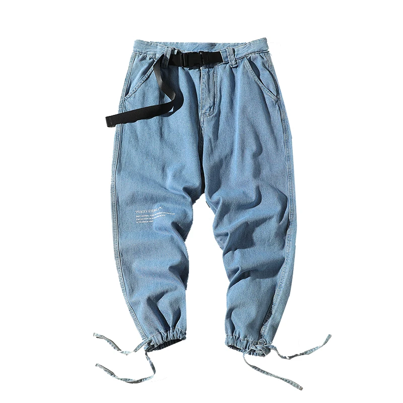 2019 Горячие уличные мужские джинсы джоггеры брюки модные повседневные мужские джинсы-карандаш брюки ABZ603