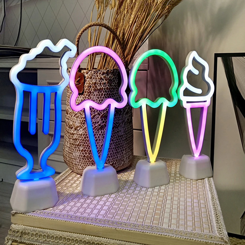 Led Neon Sign Light Colorful Halloween Bat Candy Neon Lamp Holiday Xmas Party Wedding Decor Kids Room Decoration Night Lamp 12