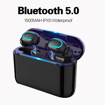 

TWS Bluetooth Earphones 5.0 Wireless Headphones Blutooth Headset Sport Earbuds Stereo Handsfree Headphone With Mic Charging Box