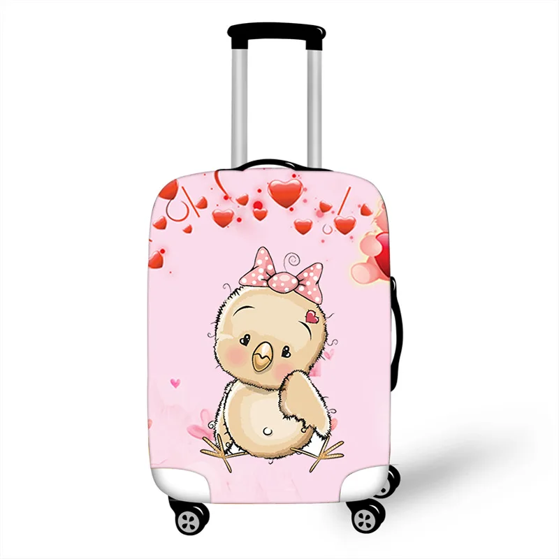 Милый чемодан с животными защитный чехол эластичная Туристическая сумка пылезащитный чехол Аксессуары чемоданы Organizadores от 18 до 32 дюймов
