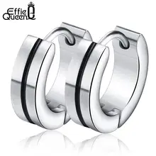 Эффи королева новые модные женские серьги полированный 316L из нержавеющей стали просто здорово мужчин серьги IE26
