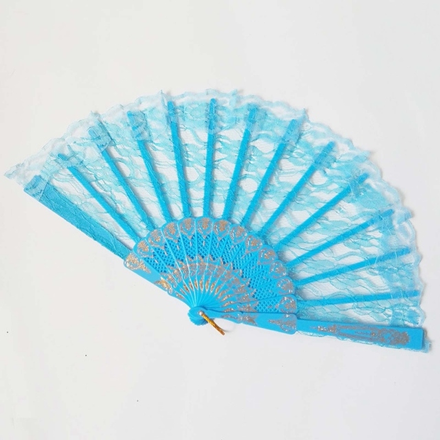 Fans Hollow Lace Chinese Style Wedding Hand Fans Retro Folding Held Flowers Fans Decorative Dance Accessories New