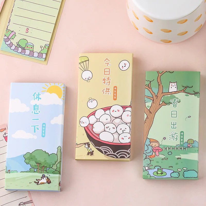 

Cartoon Cute Stationery Sticky Notes for Childern Planner Stickers Kawaii Post It Memo Pad Office Decoration To Do List Notepad