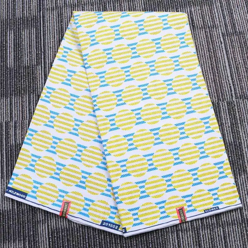 Новейший африканский блок восковой печати ткани и java дизайн, модный нигерийский Анкара полиэстер воск ткань для женщин вечерние платья