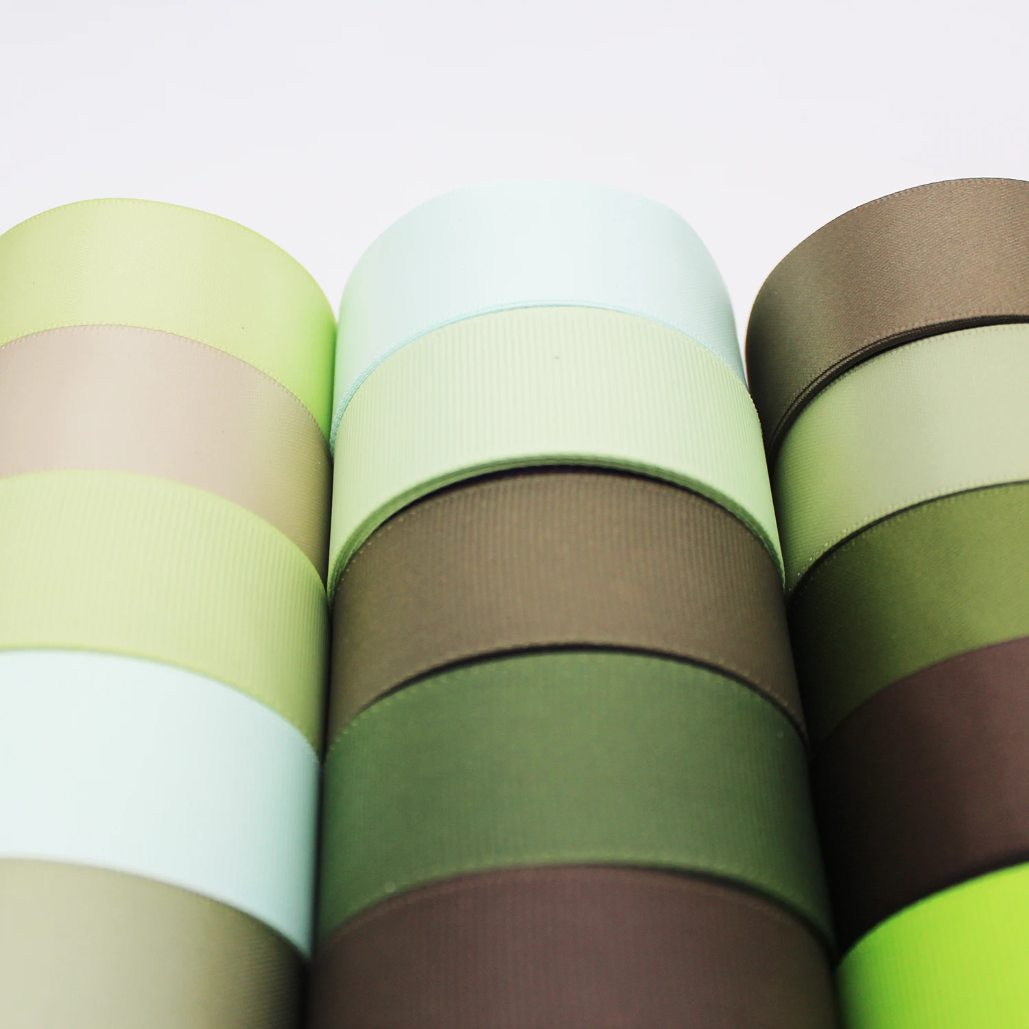5 Yards/lot Green Grosgrain Satin Ribbon For Gift Packing Christmas Party Decoration Handmade DIY Bows