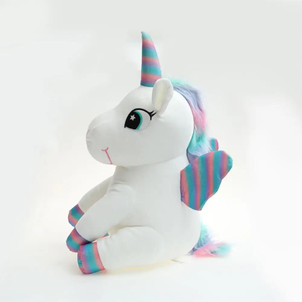 45 см Плюшевые Kawaii Единорог Цветные Крылья плюшевые игрушки Единорог животное мягкая плюшевая с наполнителем кукла подарок на день рождения для детей