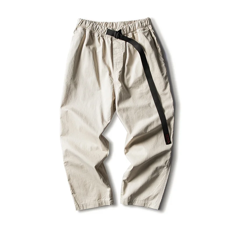 

Luoye luo ye 2019 Summer New Style Men Loose-Fit Quick-Dry 4-Color Segmentation Embroidered 9 Pants Z614