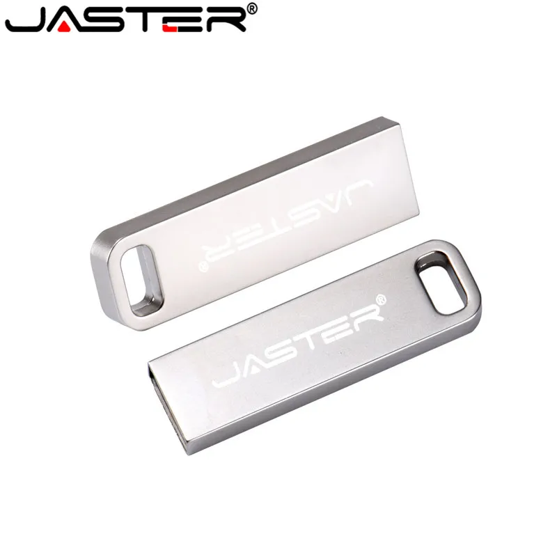 JASTER USB 2,0 Водонепроницаемый USB флеш-накопитель металлическая серебристая ручка-накопитель 4 ГБ 16 ГБ 32 ГБ 64 Гб Флешка карта памяти u-диск логотип клиента