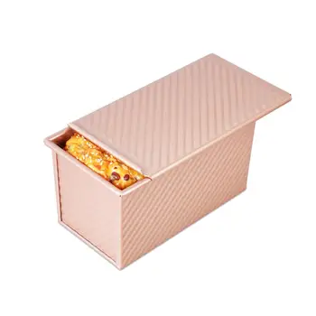 

450g Rectangular Non-stick Toast Box Bread Loaf Pan Mold with Lid Baking Tool