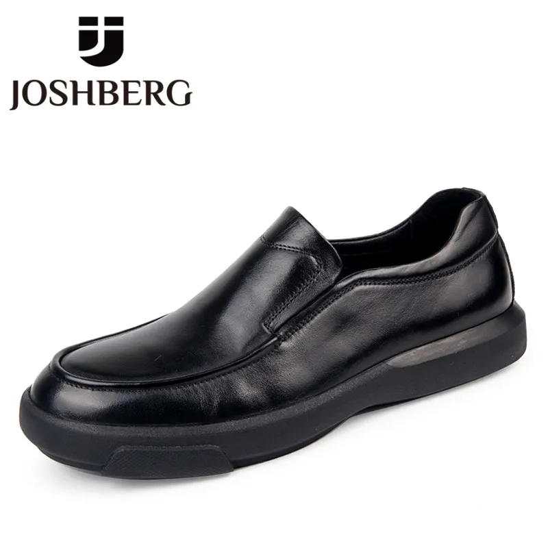 

JOSHBERG Top Quality Tide Outddor Walking Designer Shoes Comfort Mens Shoes Leisure Genuine Leather Shoes Men Mocassino Uomo