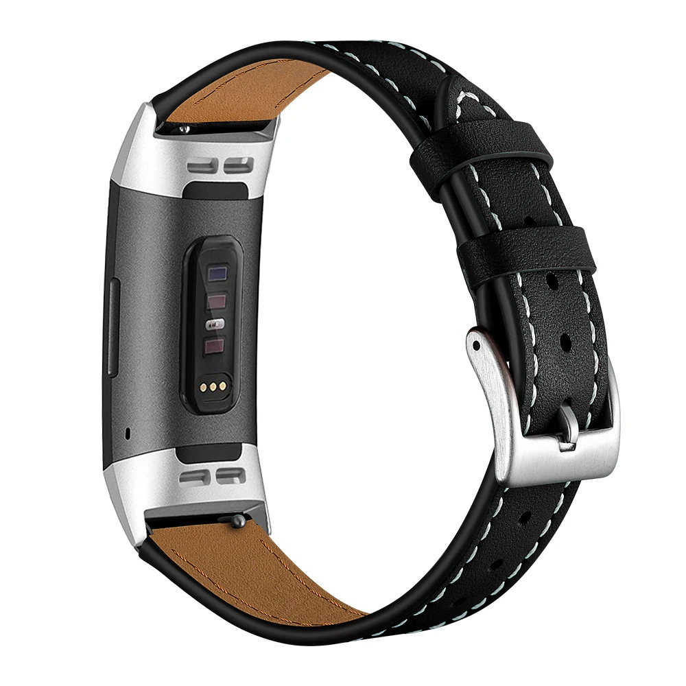 18 мм ремешок для часов для Fitbit Charge 3 браслет из натуральной кожи быстросъемный А-образный ремешок для часов Fitbit Charge 3 браслет