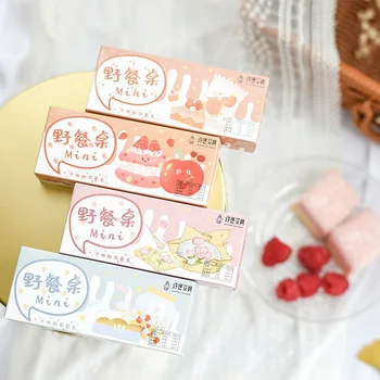 

5Pcs Kawaii Mini Tape Cute Dessert Washi Tape Decor Masking Tapes For Kids Students Scrapbooking DIY Supplies Stationery