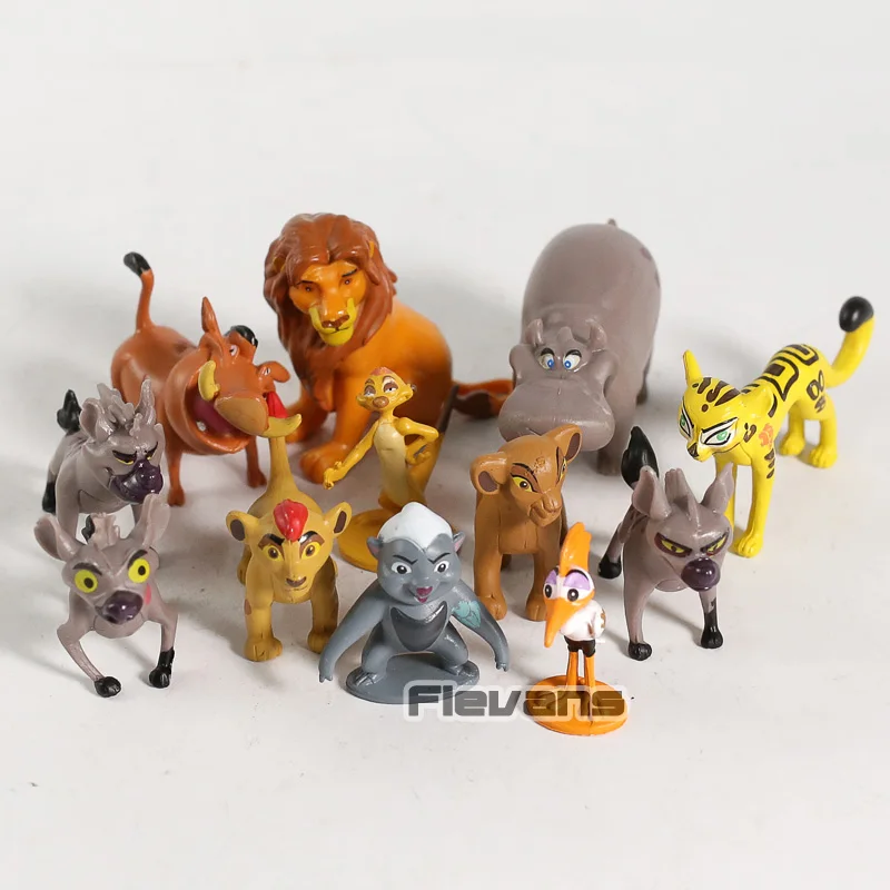 Catoon фильм Король Лев Simba Mufasa Pumbaa Timon мини ПВХ Фигурки игрушки 12 шт./компл.|Игровые