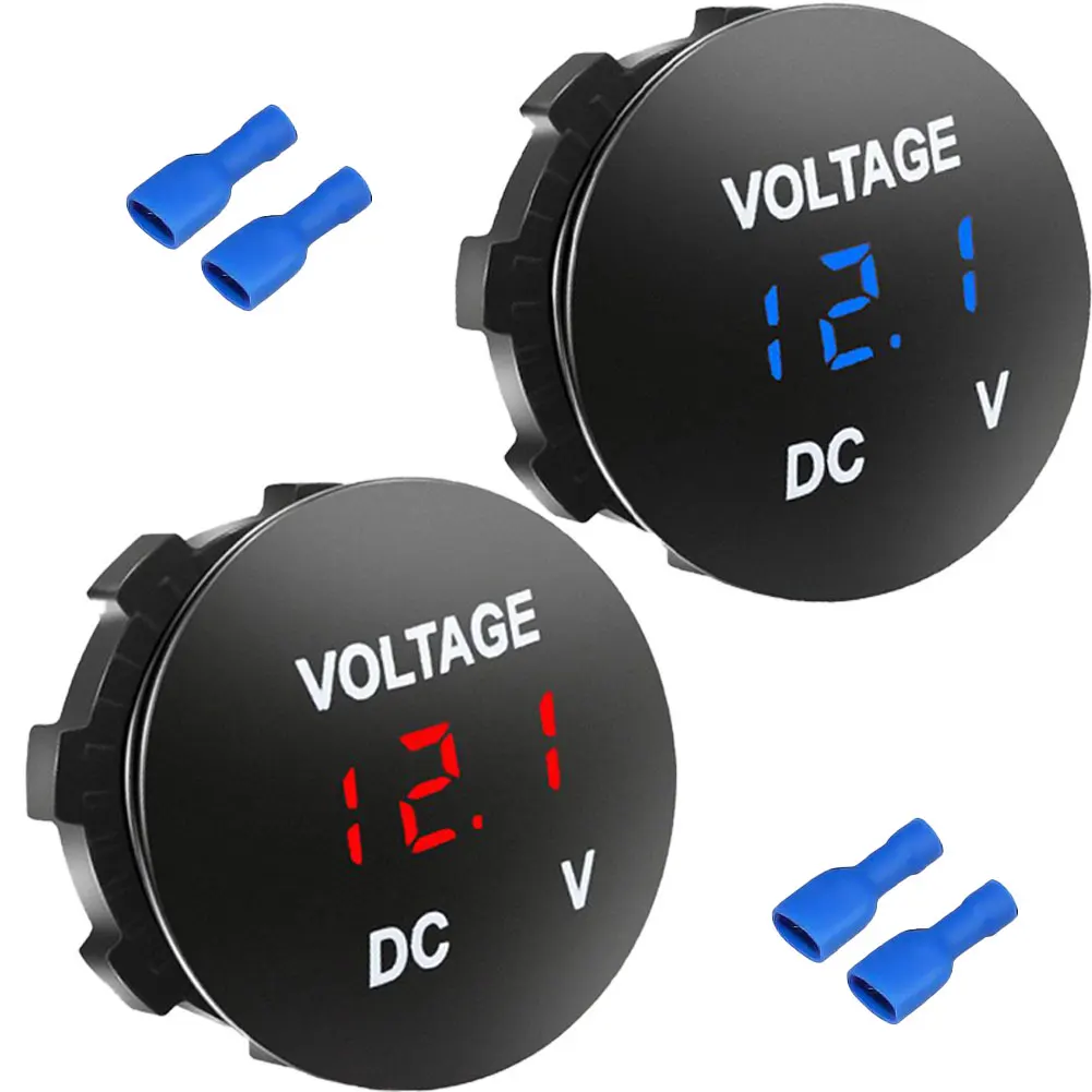 Car Voltage Meter Waterproof LED Display Battery DC 12-24V Motorcycle Boats Volt Detector Tester Monitor | Автомобили и мотоциклы