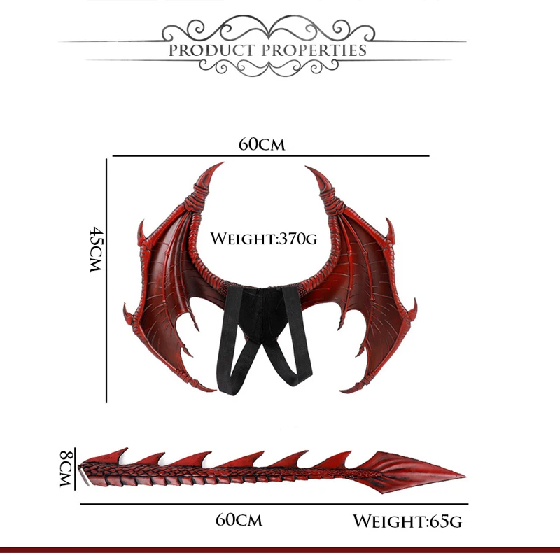Animal Cospty Dragon Costume Christmas Halloween Gift Carnival Party Kids Cosplay Set Wing Tail Children's day faucet Costume Animal Cospty Dragon Costume Christmas Halloween Gift Carnival Party Kids Cosplay Set Wing Tail Children's day faucet Costume