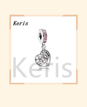 

100% 925 silver sterling 1:1 796592 czsmx love tree hanging on original female charm fashion jewelry
