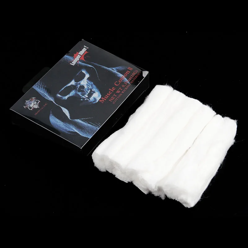 Demon Killer Muscle Cotton II 2 органическое хлопковое волокно для RDA RBA RTA RDTA Dripka Tank электронная сигарета DIY распылитель впитывающий хлопок