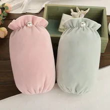 Женский свитер свободного кроя для девочек с коротким рукавом и манжетами, Одноцветный износостойкий Домашний Светильник для мальчика