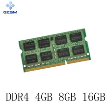 GZSM ноутбук Память DDR4 4 ГБ 8 ГБ 16 ГБ карты памяти 2133 МГц 2400 МГц 2666 МГц 3200 МГц оперативная память для PC4 17000P 19200T 2666V 3200V