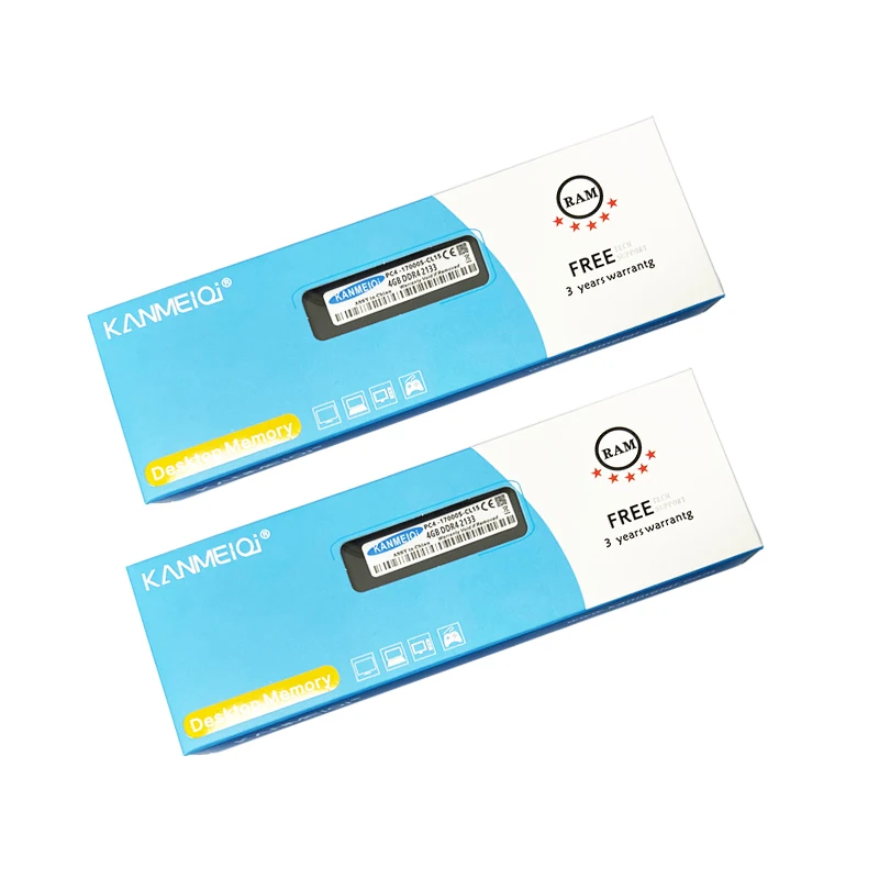 ОЗУ KANMEIQi DDR3 4G 8G 1333/1600 МГц Память DDR4 4 ГБ 8 16 1866 2400 с радиатором 2666 контактов Новый