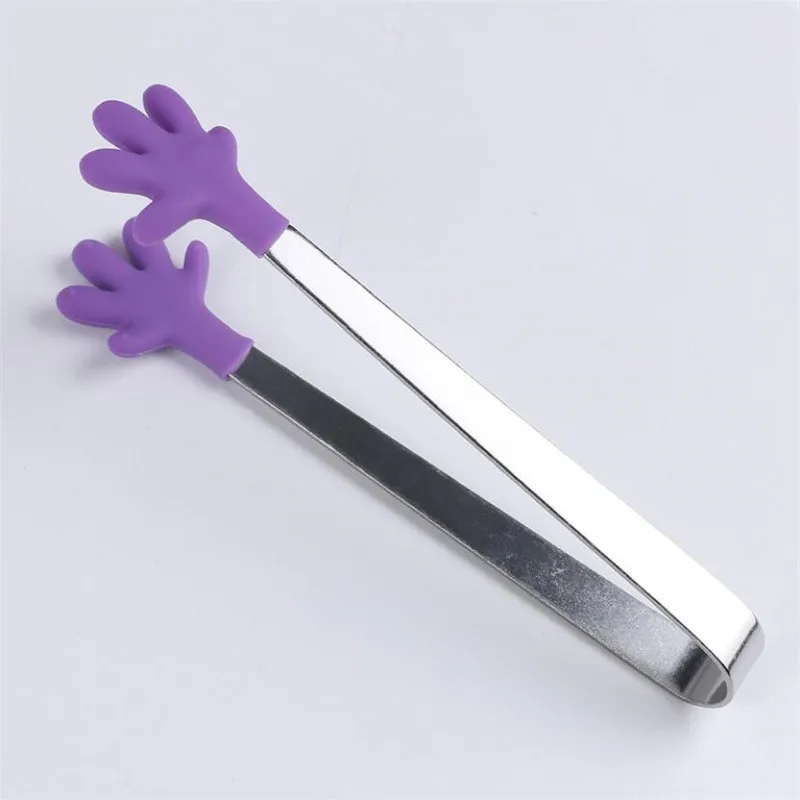 Food Tongs With Anti Slip Silicone Gloves