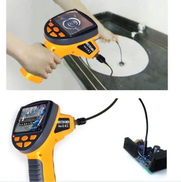 Эндоскоп для осмотра змеи Borescope lcd водонепроницаемая видеокамера 8,5 мм камера