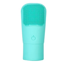 Электрическое очищающее средство для лица, Очищающая щетка для лица, силиконовая батарея, очищение макияжа, водостойкая щетка для ухода за кожей