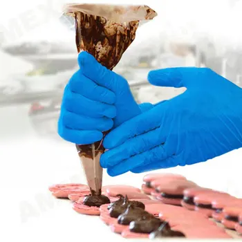 

Nitrile latex PVC gloves anti-static oil-proof acid and alkali resistant gloves home factory laboratory food baking gloves