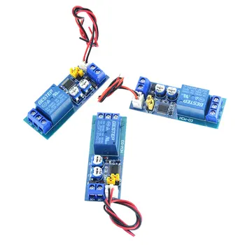 

DC 5V 12V 24V Infinite Cycle Delay Timing Time Relay Timer Control ON-OFF Loop Switch Module Double Adjustable 0-100 Mminutes