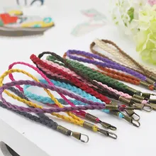 Fashion Women Handbag Handle Weave Solid Wallet Belt Clutch Bag Strap Purse Bag Belt Wrist Bag Strap Replacement Bag Accessories