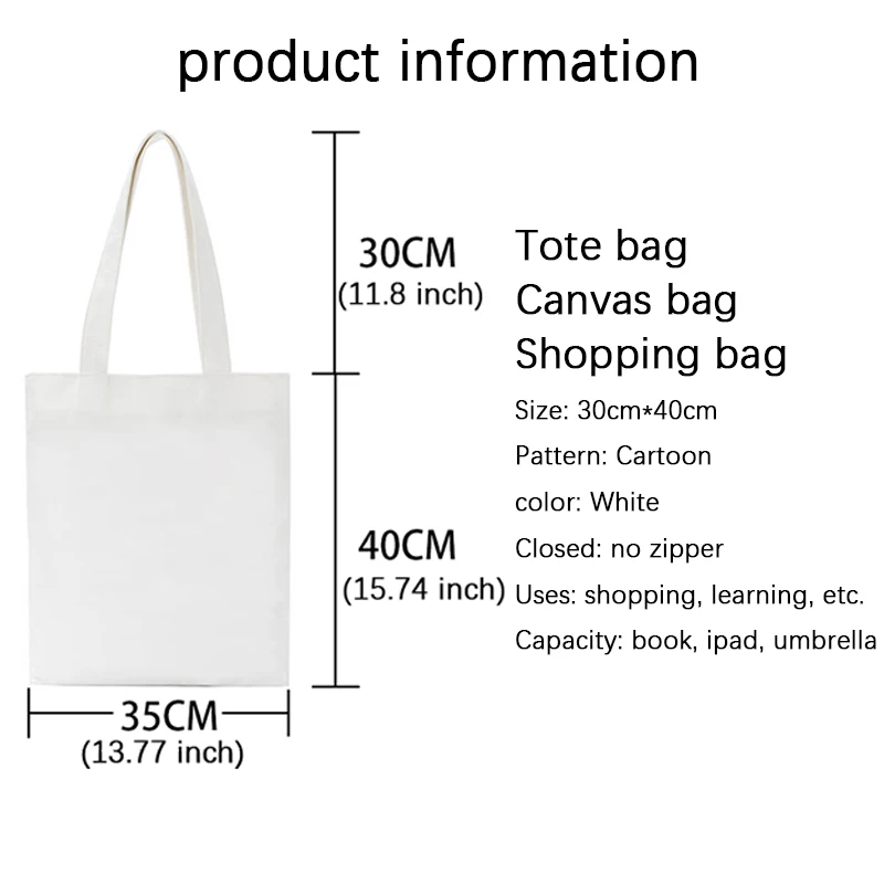 Shopper Bag Tote Bags Greys Anatomy You're My Person Ullzang Hip Hop Hipster Cartoon Shopping Bags Fashion Eco Pacakge Hand Bag