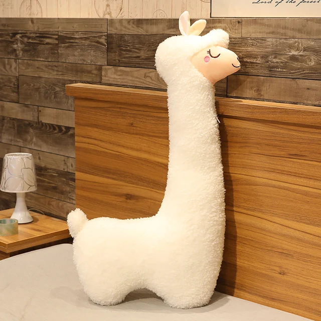 75/100/130cm Lovely Alpaca Plush Toy Japanese Alpaca Soft Stuffed Cute Sheep Llama Animal Dolls Sleep Pillow Home Bed Decor Gift